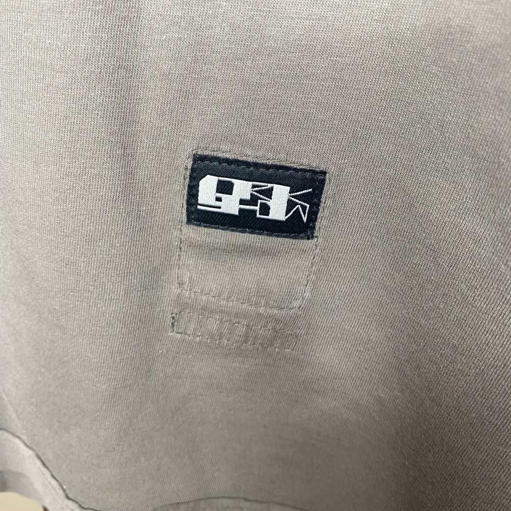 Rick Owens DRKSHDW gray black tie shirt size small - Picture 3 of 7